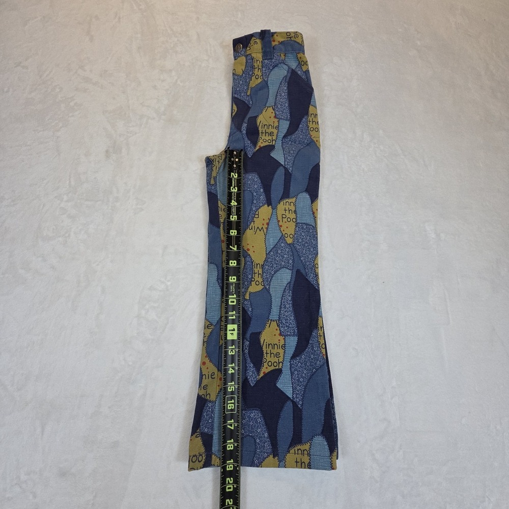 Vintage Kids Winnie The Pooh Pants Kids 6X Disney Sears 70's 80's Flare Leg - Picture 7 of 12